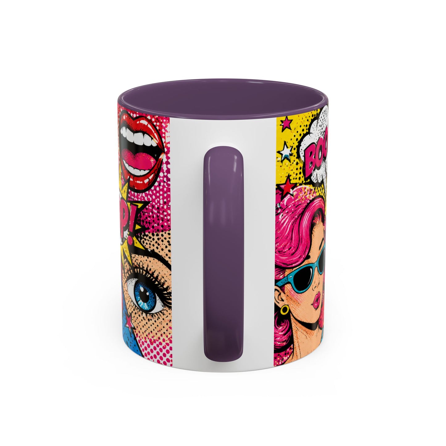 Pop Art Comic Coffee Mug – Colorful 'WOW! POP!' Accent Ceramic Mug (11/15oz)
