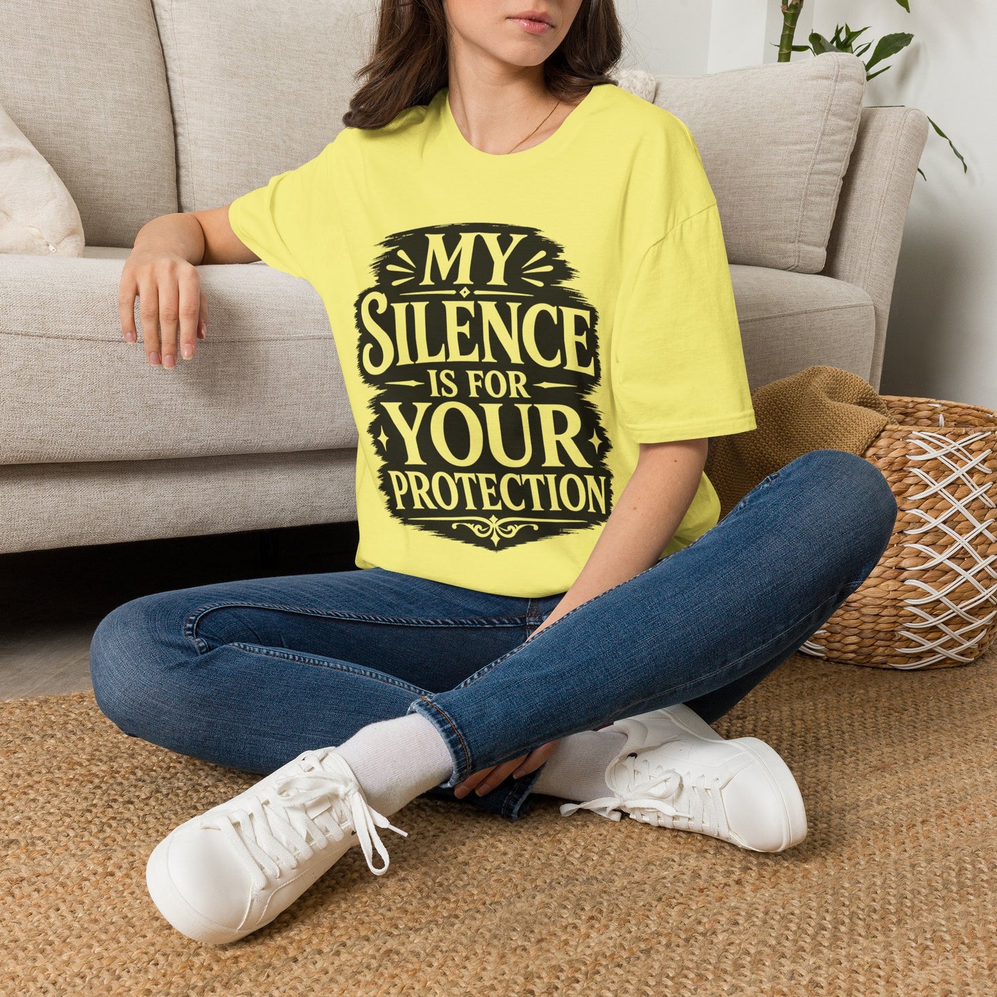 T-Shirt — "My Silence Is For Your Protection" Bold Statement Tee