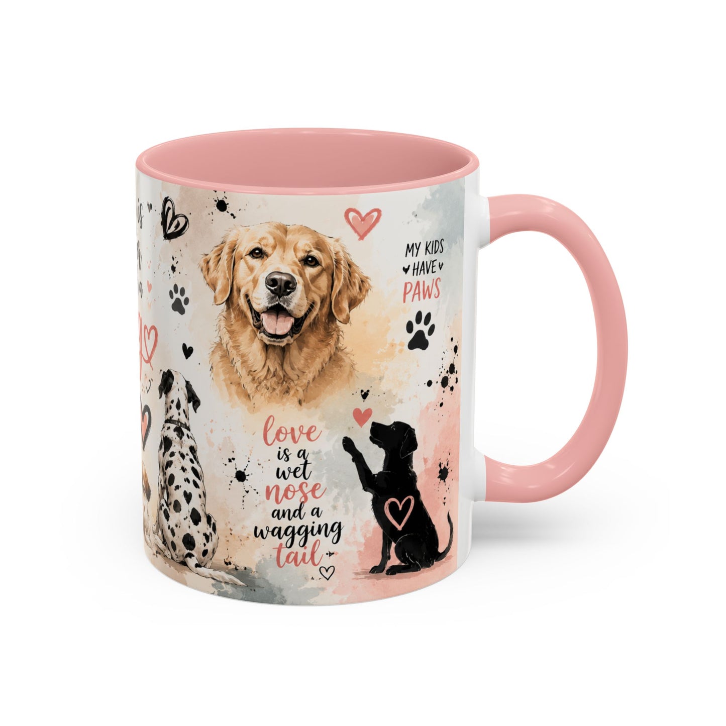 Life Is Better With a Dog Accent Coffee Mug — Dog Lover Gift (11/15oz)