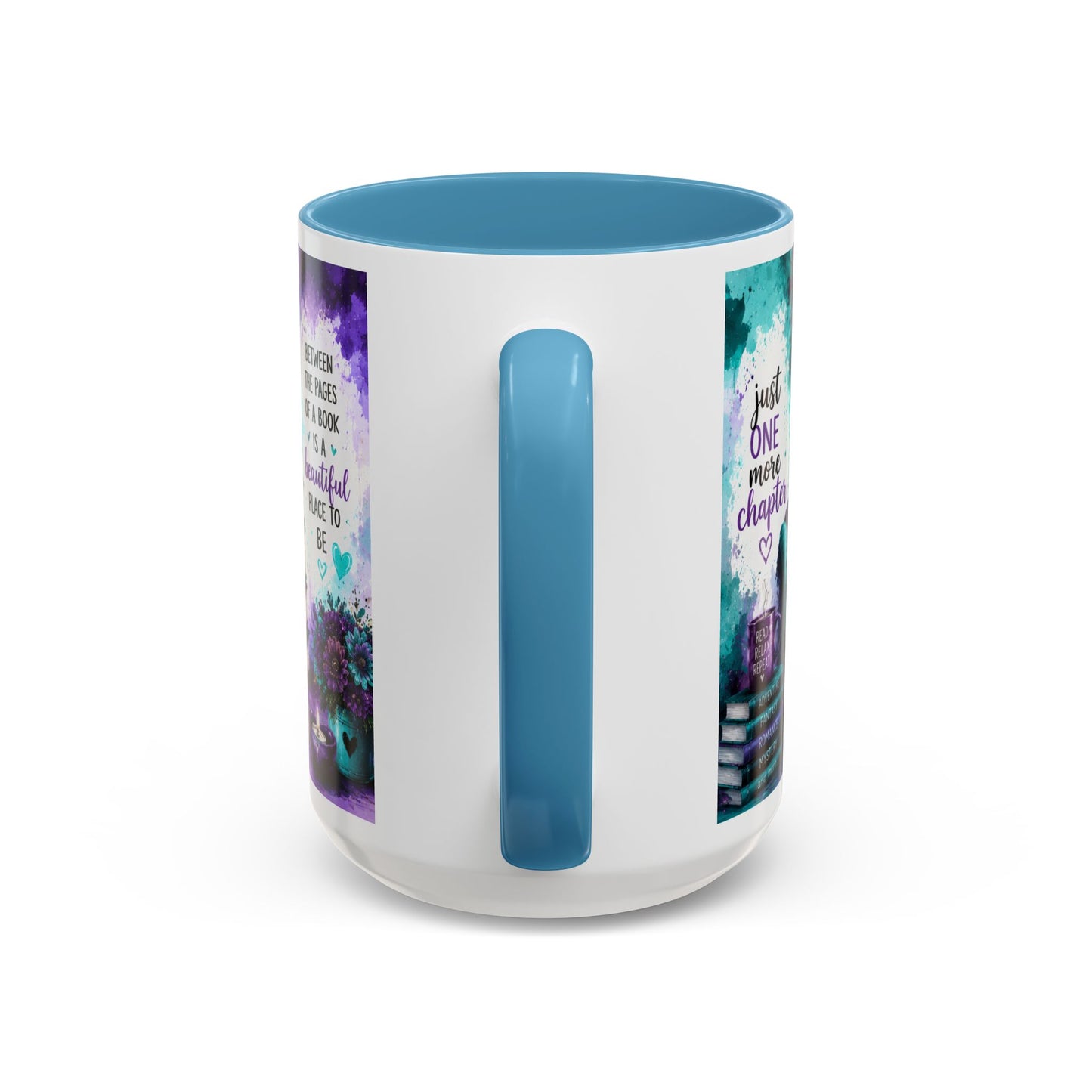 I Love to Read Accent Coffee Mug — Inspirational Book Lover Gift (11/15oz)