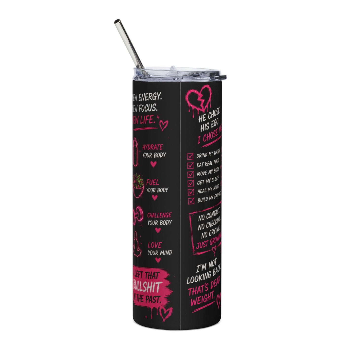 20oz Stainless Tumbler — "Fuck That Man" Empowerment Travel Mug B