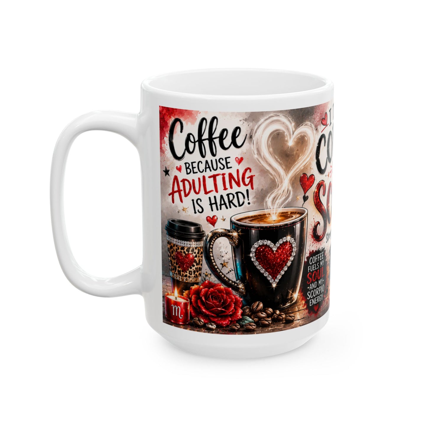 Scorpio Coffee Mug — "I Drink Coffee Like a Scorpio" Zodiac Ceramic Mug (11oz/15oz)