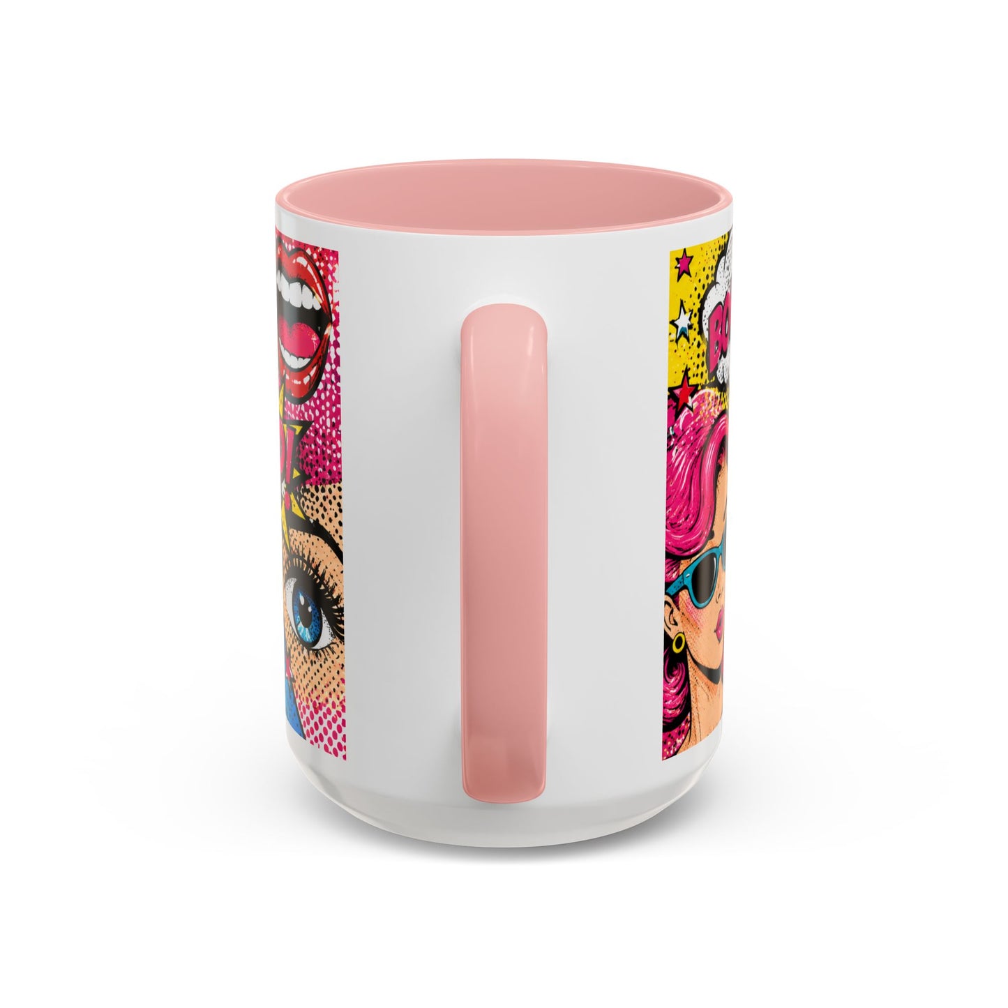 Pop Art Comic Coffee Mug – Colorful 'WOW! POP!' Accent Ceramic Mug (11/15oz)