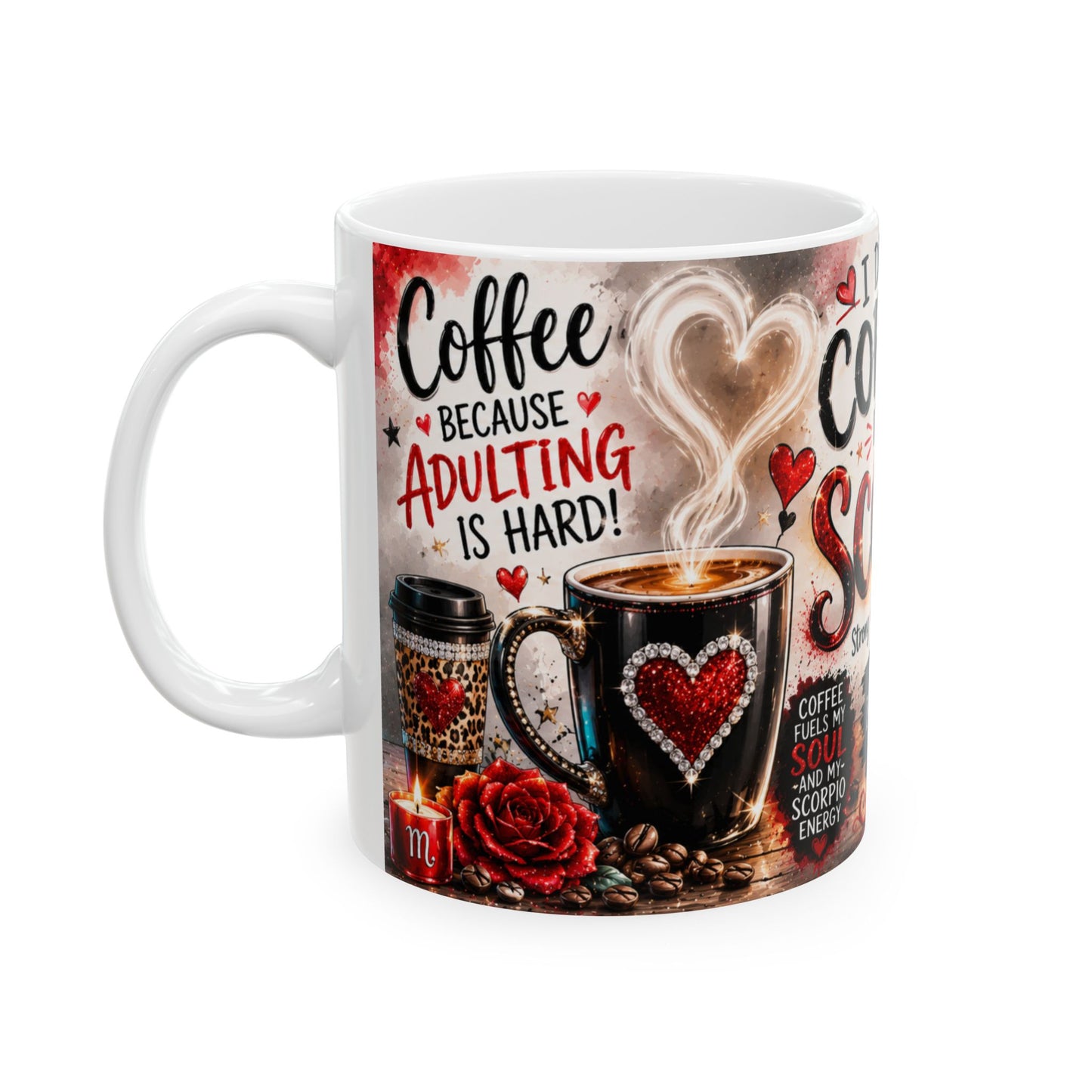 Scorpio Coffee Mug — "I Drink Coffee Like a Scorpio" Zodiac Ceramic Mug (11oz/15oz)