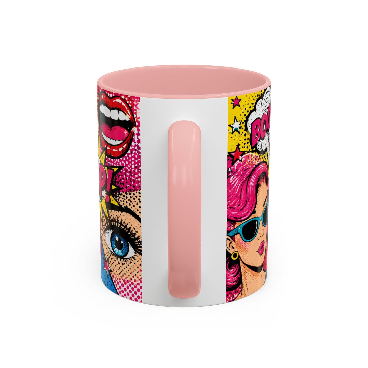 Pop Art Comic Coffee Mug – Colorful 'WOW! POP!' Accent Ceramic Mug (11/15oz)