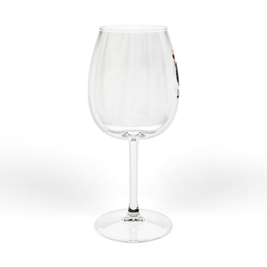 12oz Wine Glass – "Wine, Reading, Naps, Repeat" Graphic Stemmed Glass