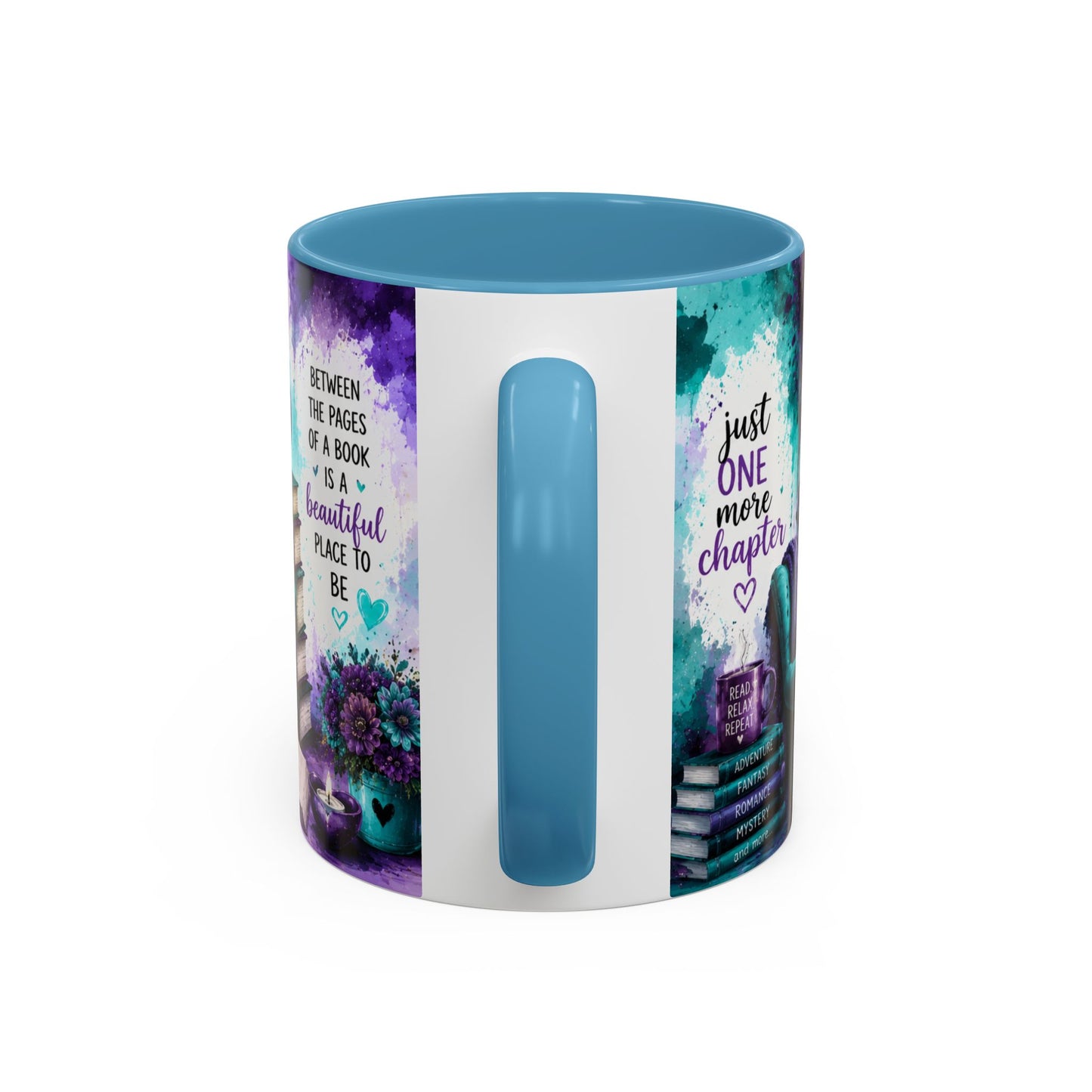 I Love to Read Accent Coffee Mug — Inspirational Book Lover Gift (11/15oz)