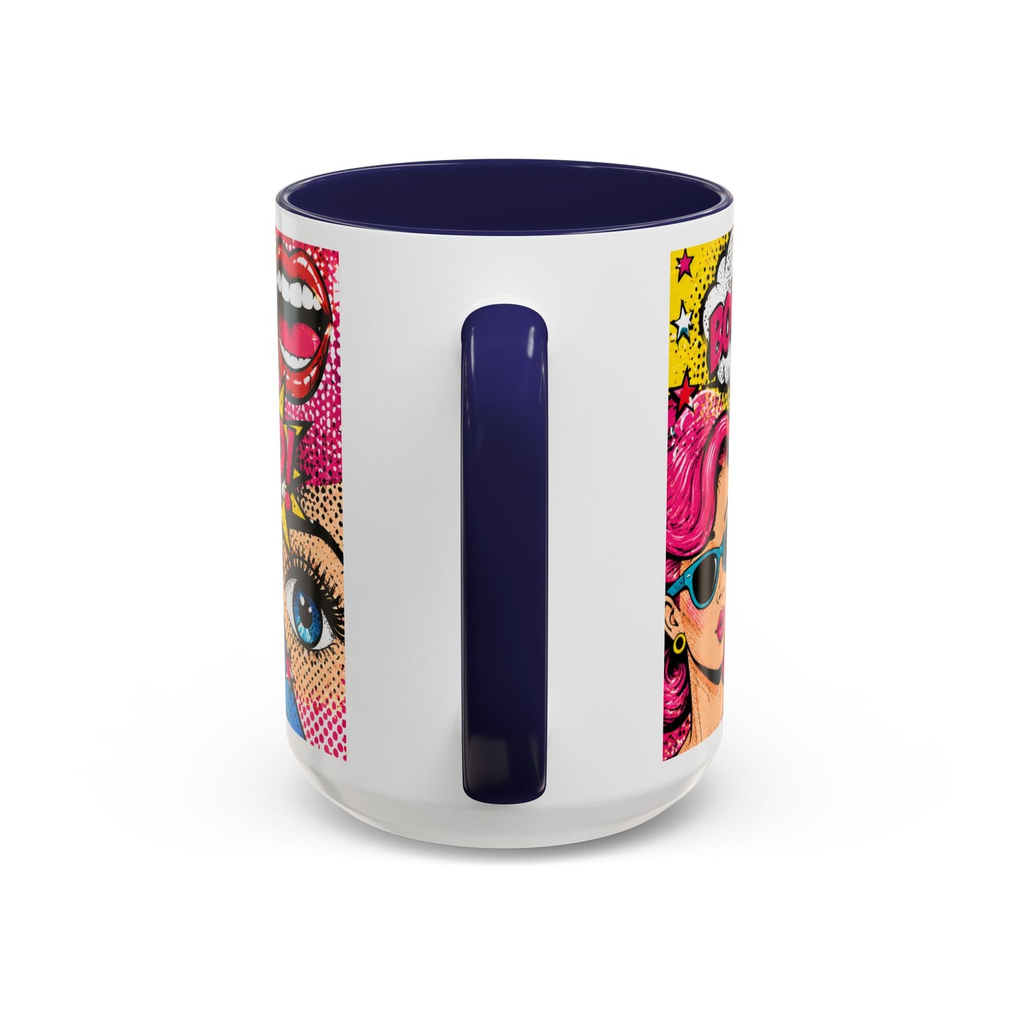 Pop Art Comic Coffee Mug – Colorful 'WOW! POP!' Accent Ceramic Mug (11/15oz)