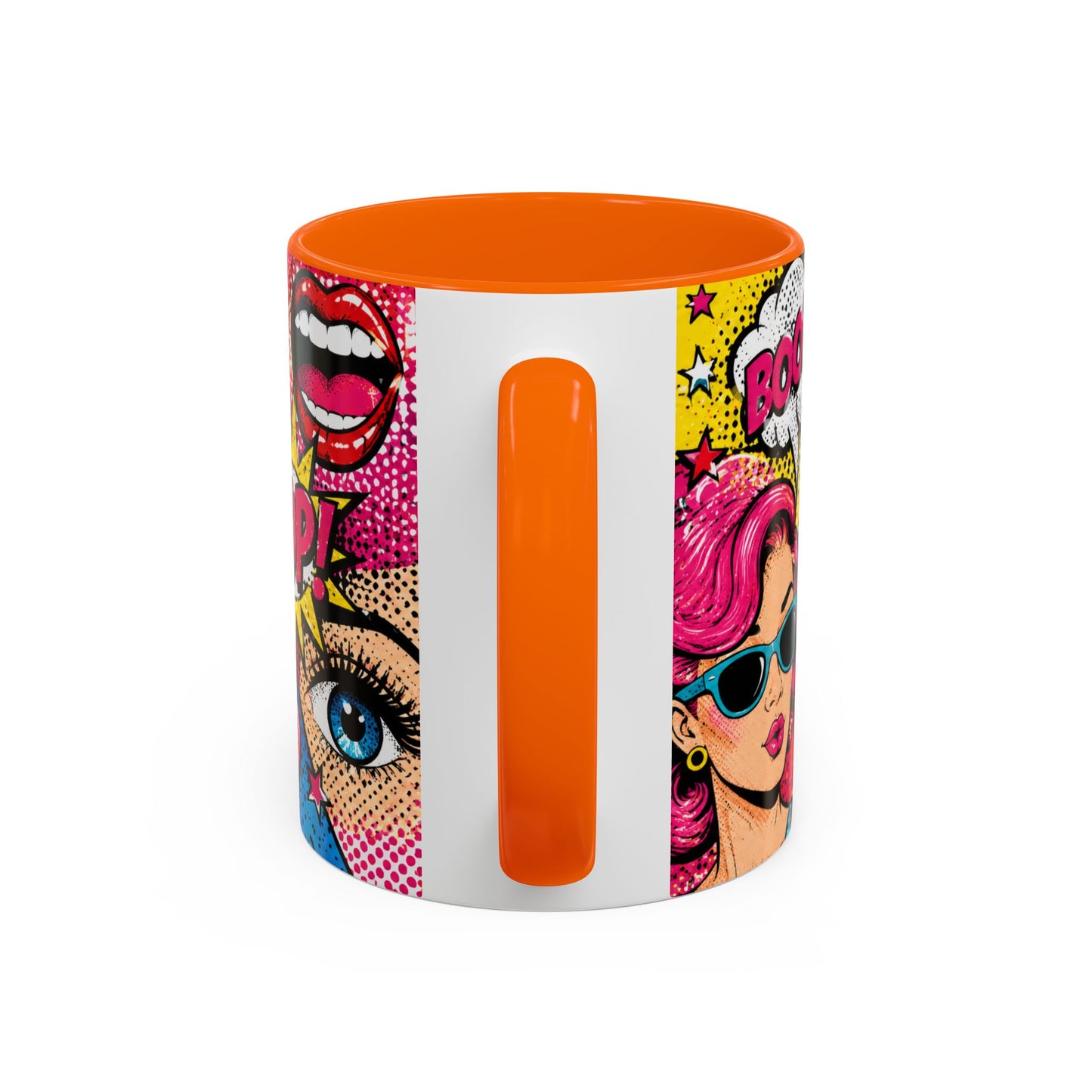 Pop Art Comic Coffee Mug – Colorful 'WOW! POP!' Accent Ceramic Mug (11/15oz)