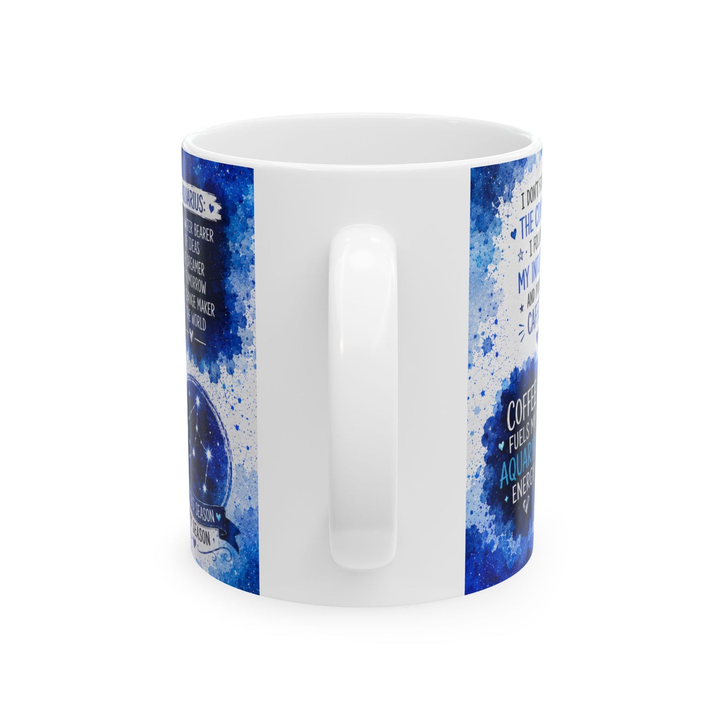 Aquarius Zodiac Coffee Mug — Horoscope Astrology Ceramic Mug (11oz & 15oz)