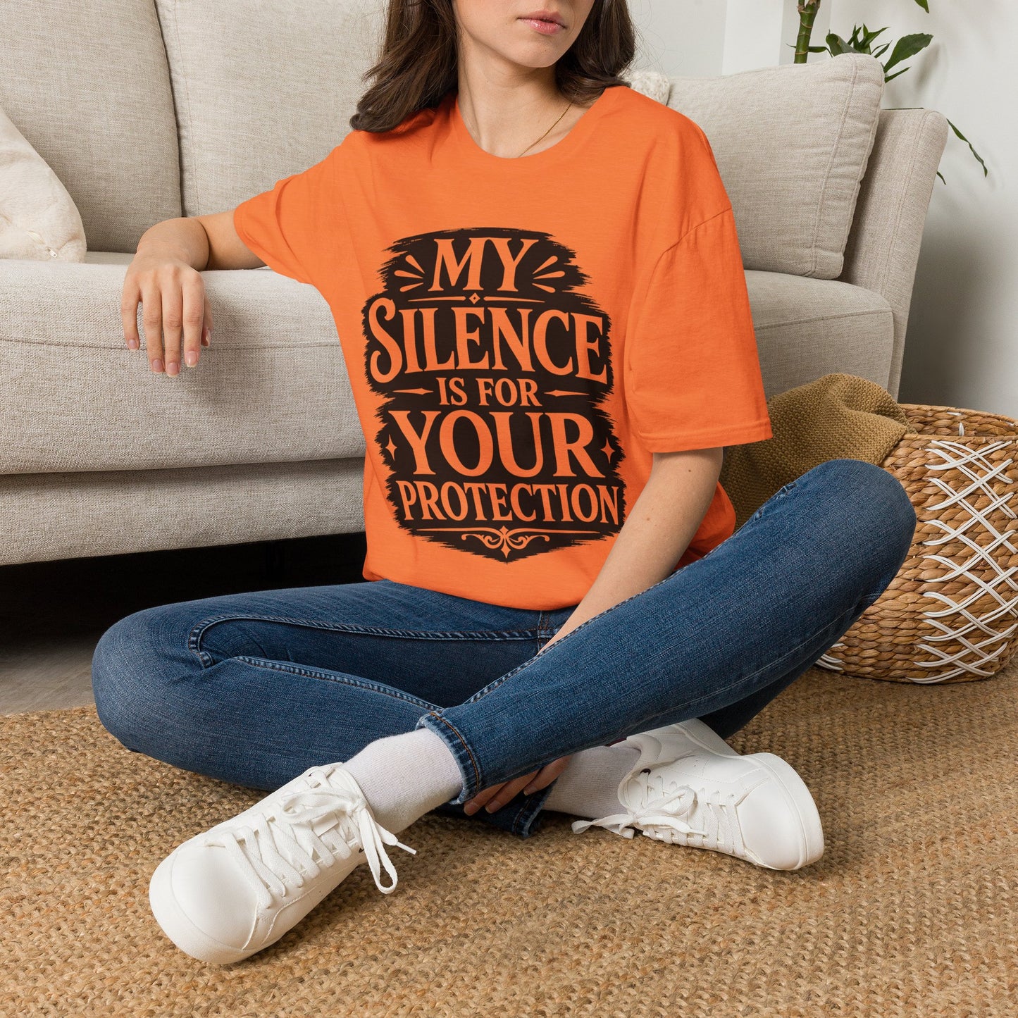 T-Shirt — "My Silence Is For Your Protection" Bold Statement Tee