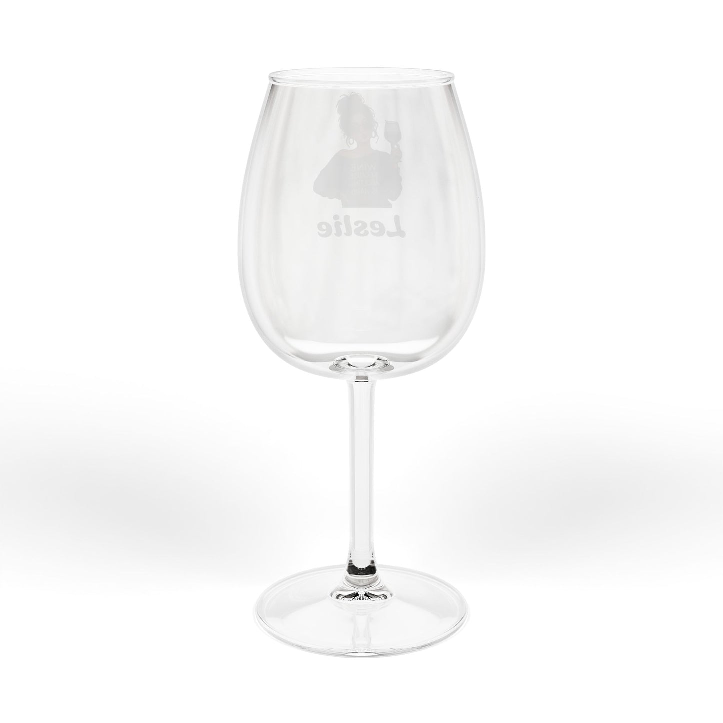 12oz Wine Glass – "Wine, Reading, Naps, Repeat" Graphic Stemmed Glass