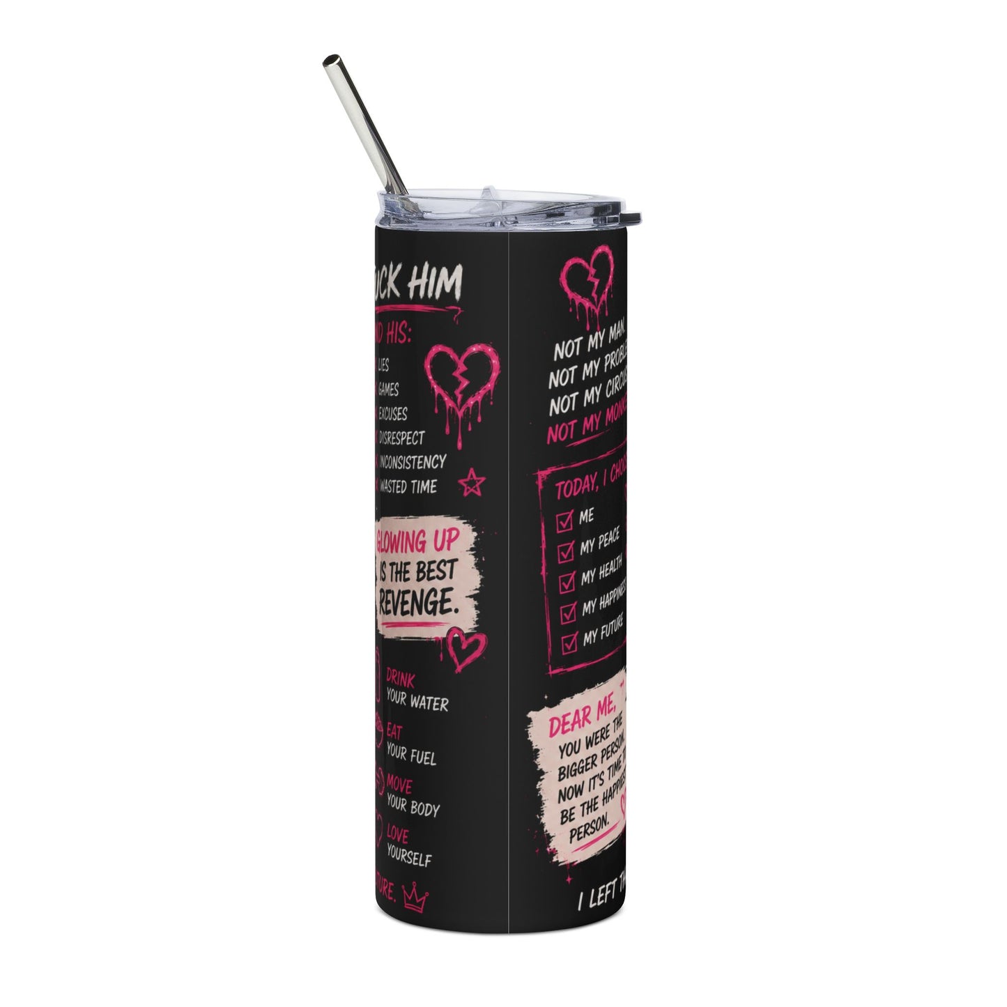 20oz Stainless Steel Tumbler — 'Fuck That Man' Empowerment Travel Cup W