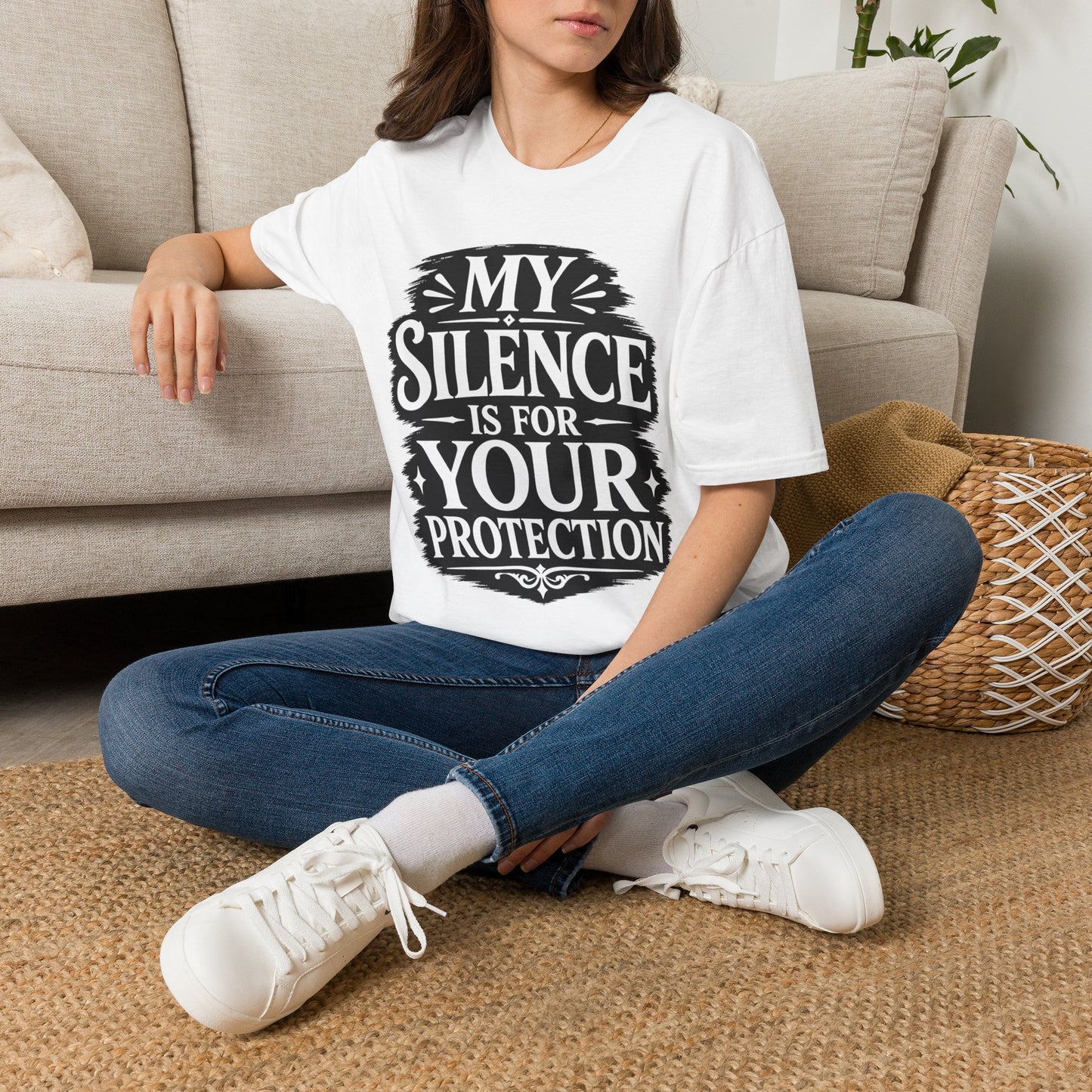 T-Shirt — "My Silence Is For Your Protection" Bold Statement Tee