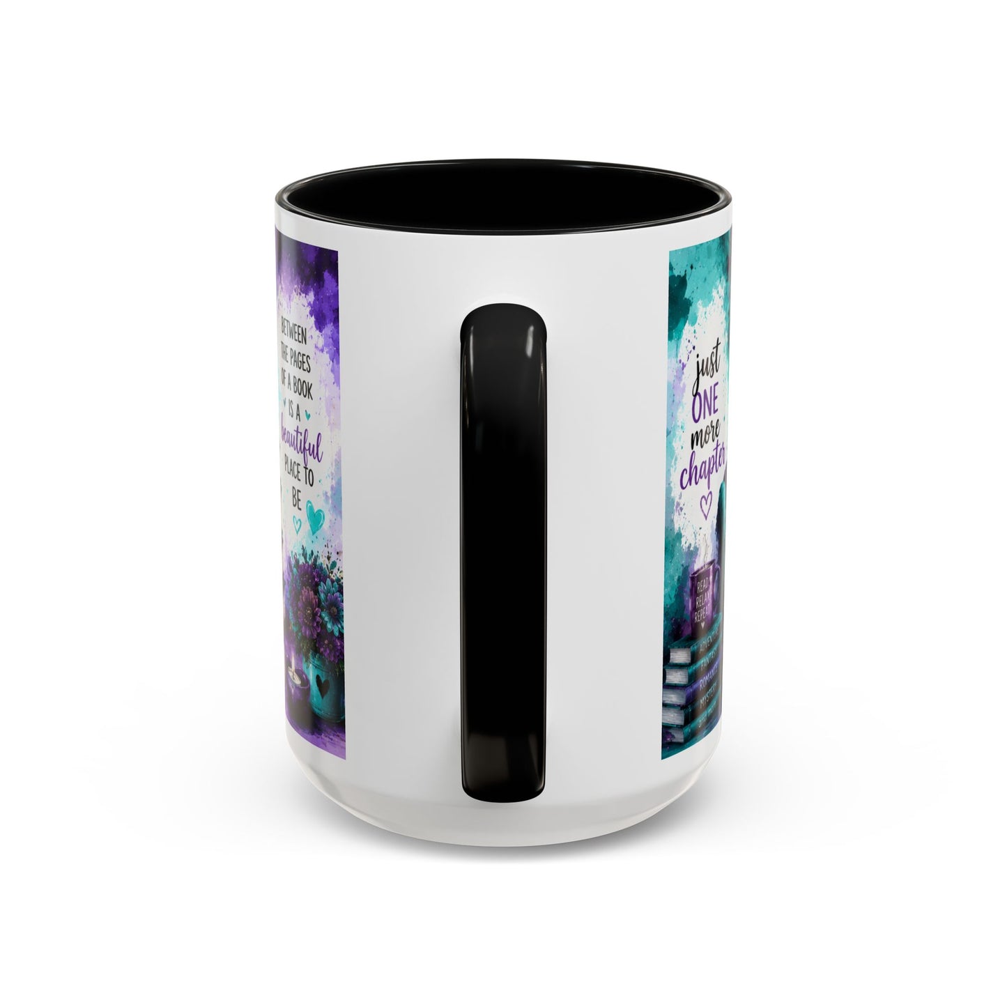 I Love to Read Accent Coffee Mug — Inspirational Book Lover Gift (11/15oz)