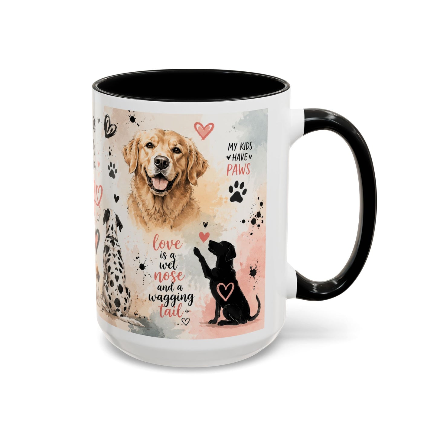 Life Is Better With a Dog Accent Coffee Mug — Dog Lover Gift (11/15oz)