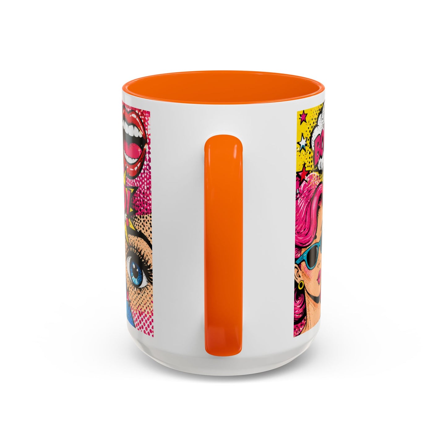 Pop Art Comic Coffee Mug – Colorful 'WOW! POP!' Accent Ceramic Mug (11/15oz)