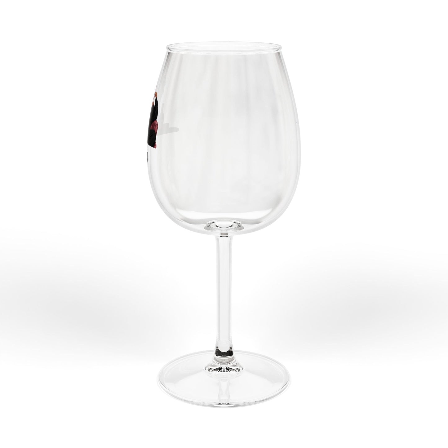 Personalized 12oz Wine Glass — "Nia" Champagne Toast Design