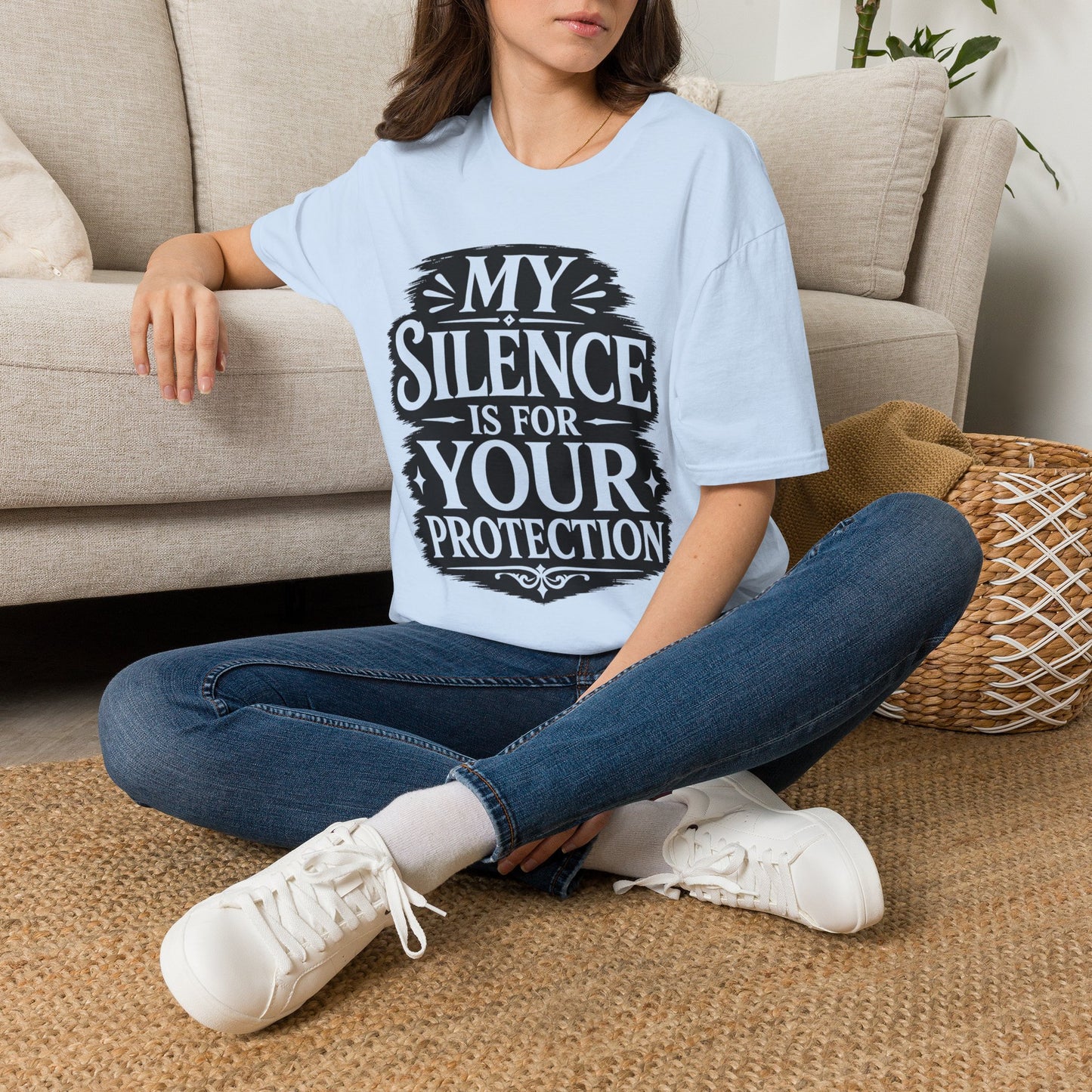 T-Shirt — "My Silence Is For Your Protection" Bold Statement Tee