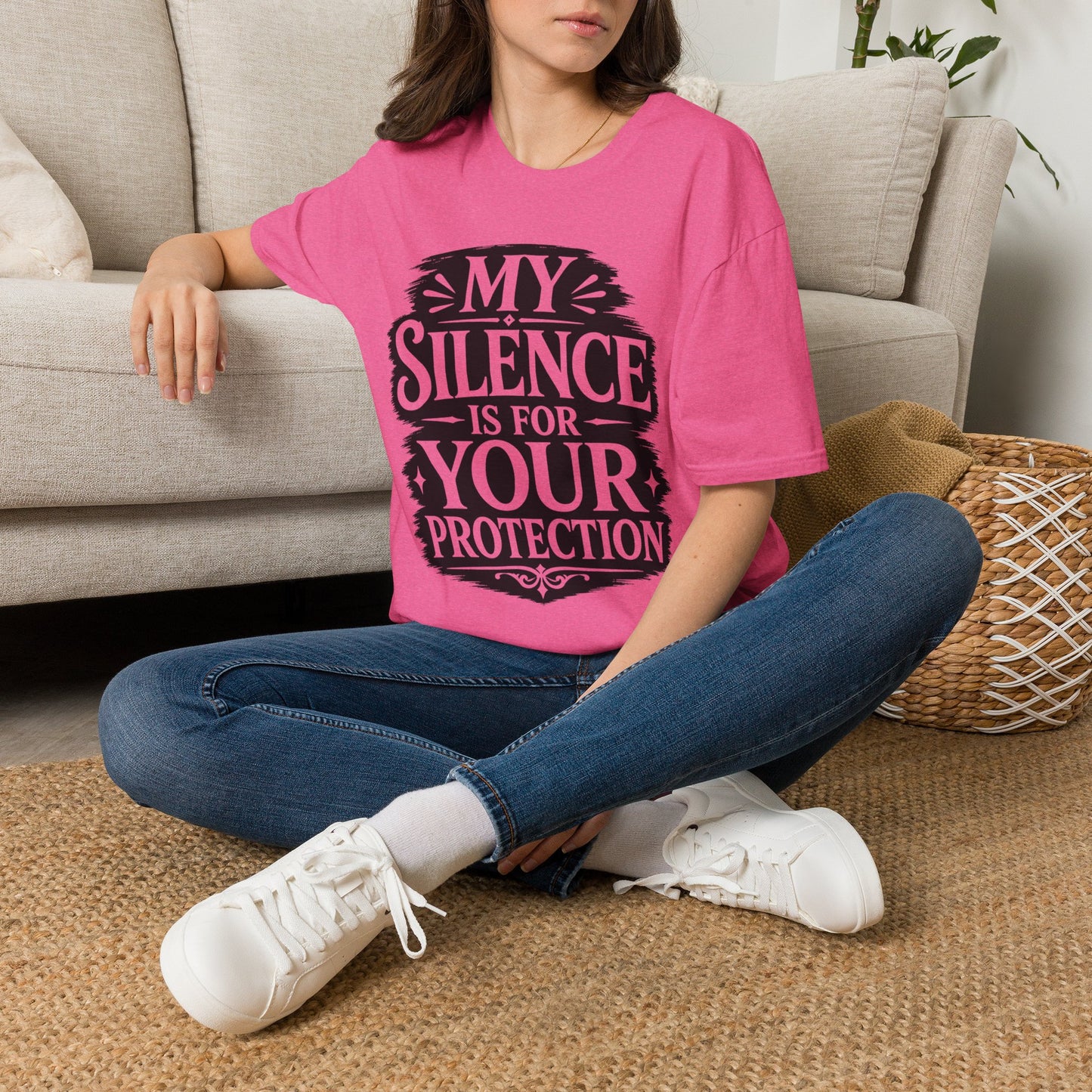 T-Shirt — "My Silence Is For Your Protection" Bold Statement Tee