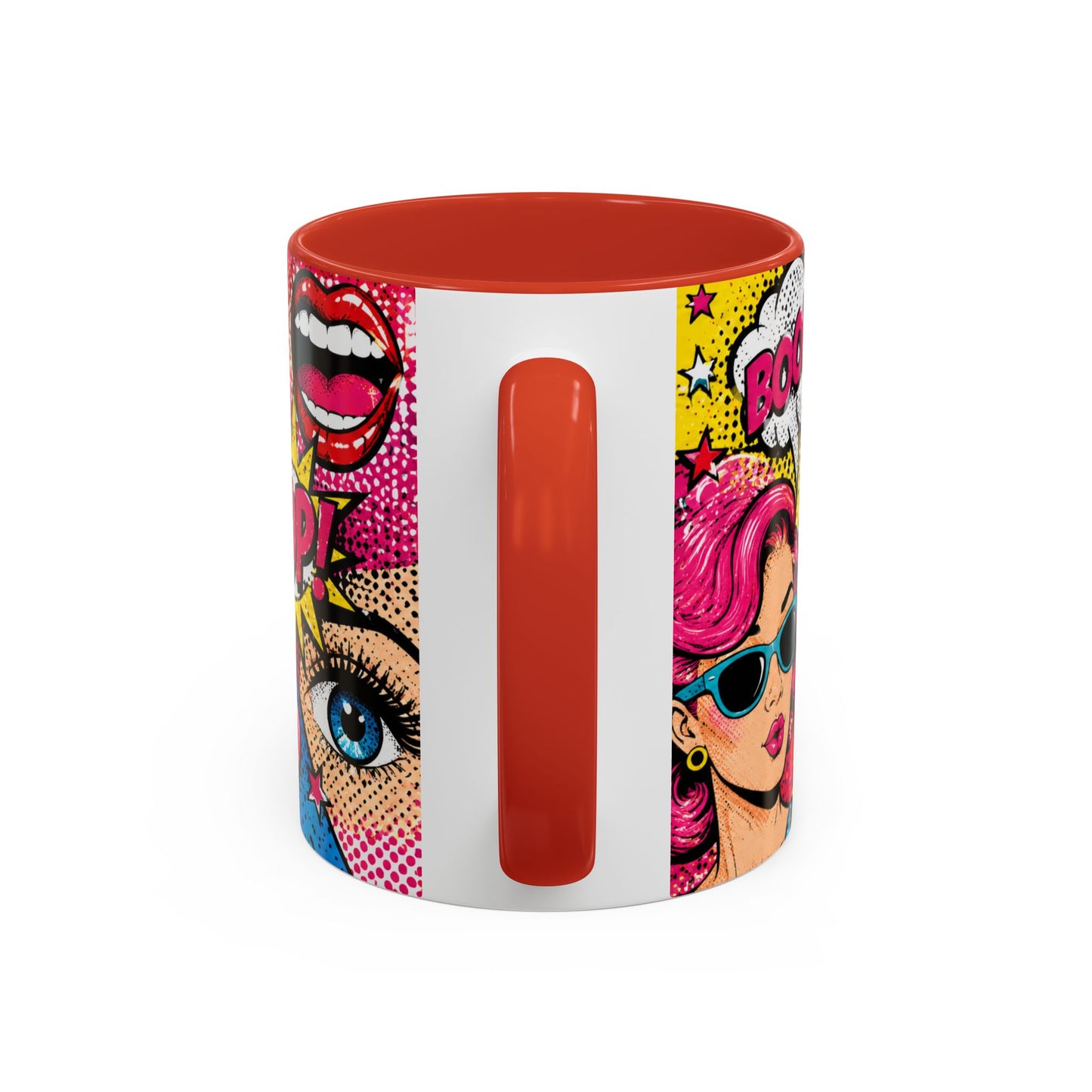 Pop Art Comic Coffee Mug – Colorful 'WOW! POP!' Accent Ceramic Mug (11/15oz)