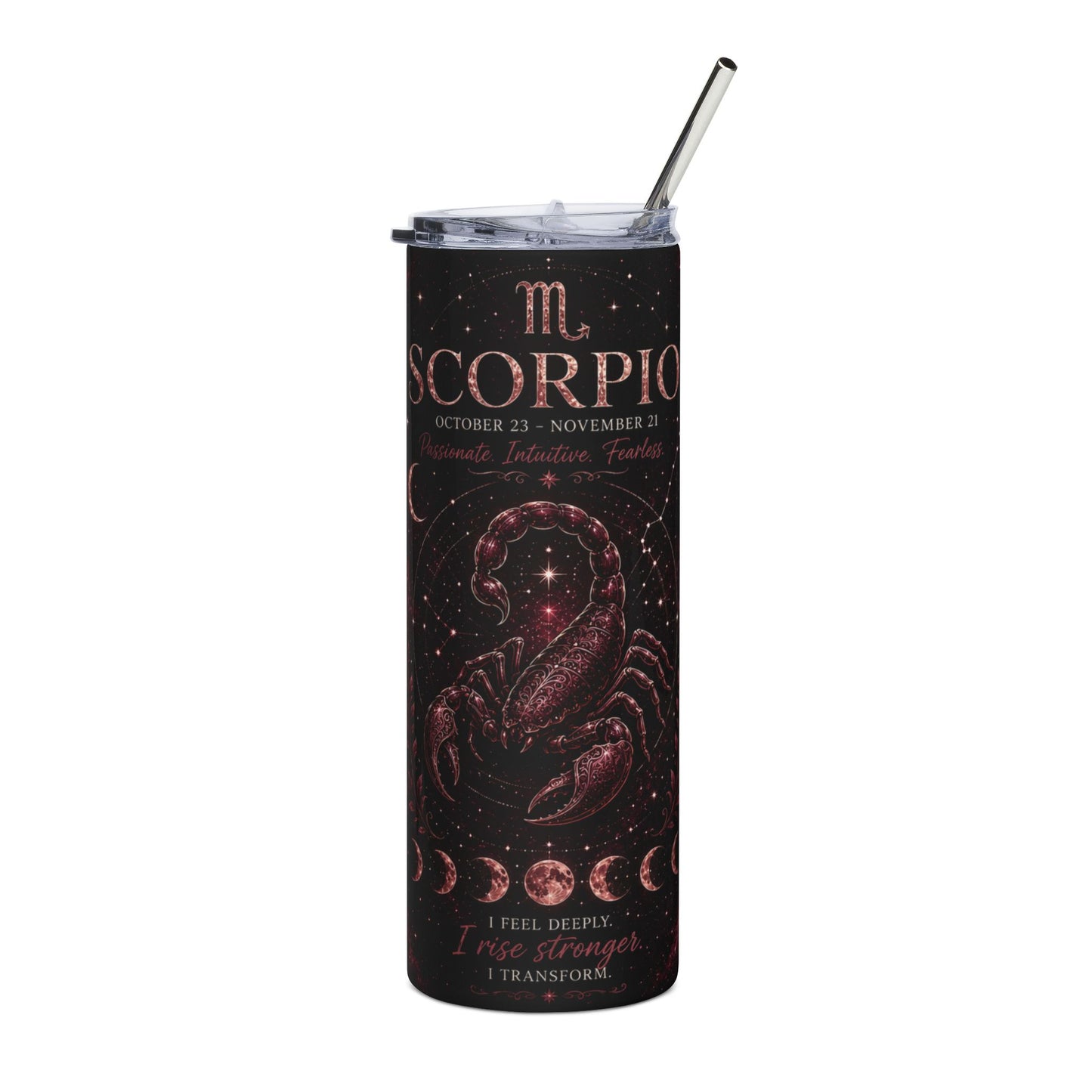 Scorpio Zodiac 20oz Stainless Steel Tumbler – Astrology Scorpion Constellation Design