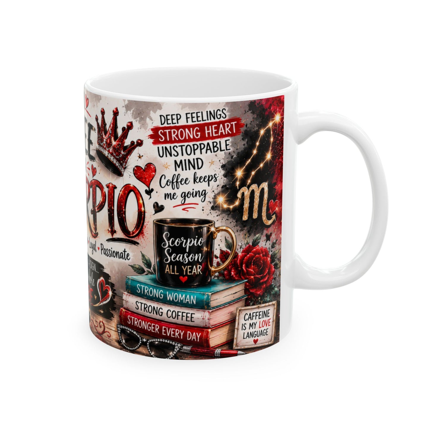 Scorpio Coffee Mug — "I Drink Coffee Like a Scorpio" Zodiac Ceramic Mug (11oz/15oz)