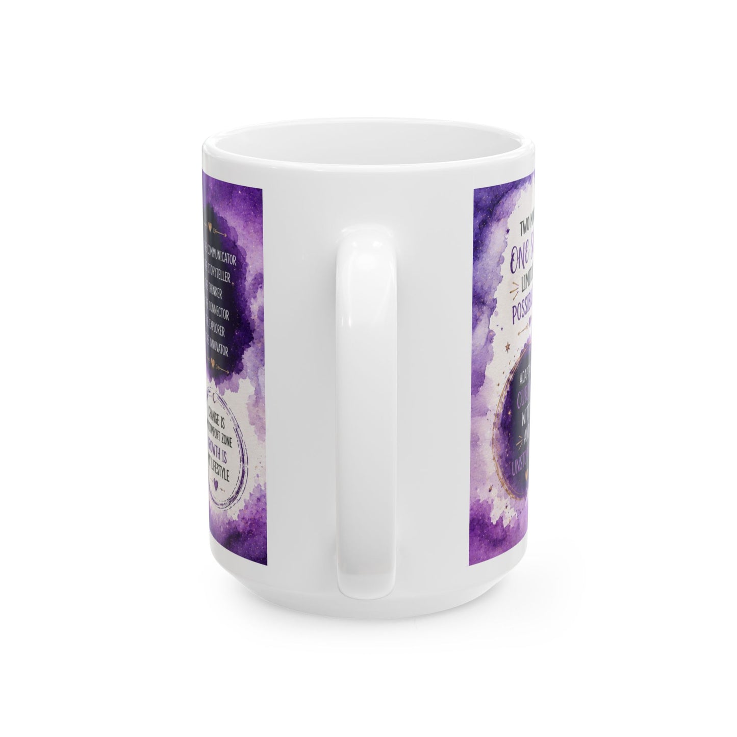 Gemini Zodiac Coffee Mug — Purple Astrology Horoscope Ceramic Mug (May 21–June 20)
