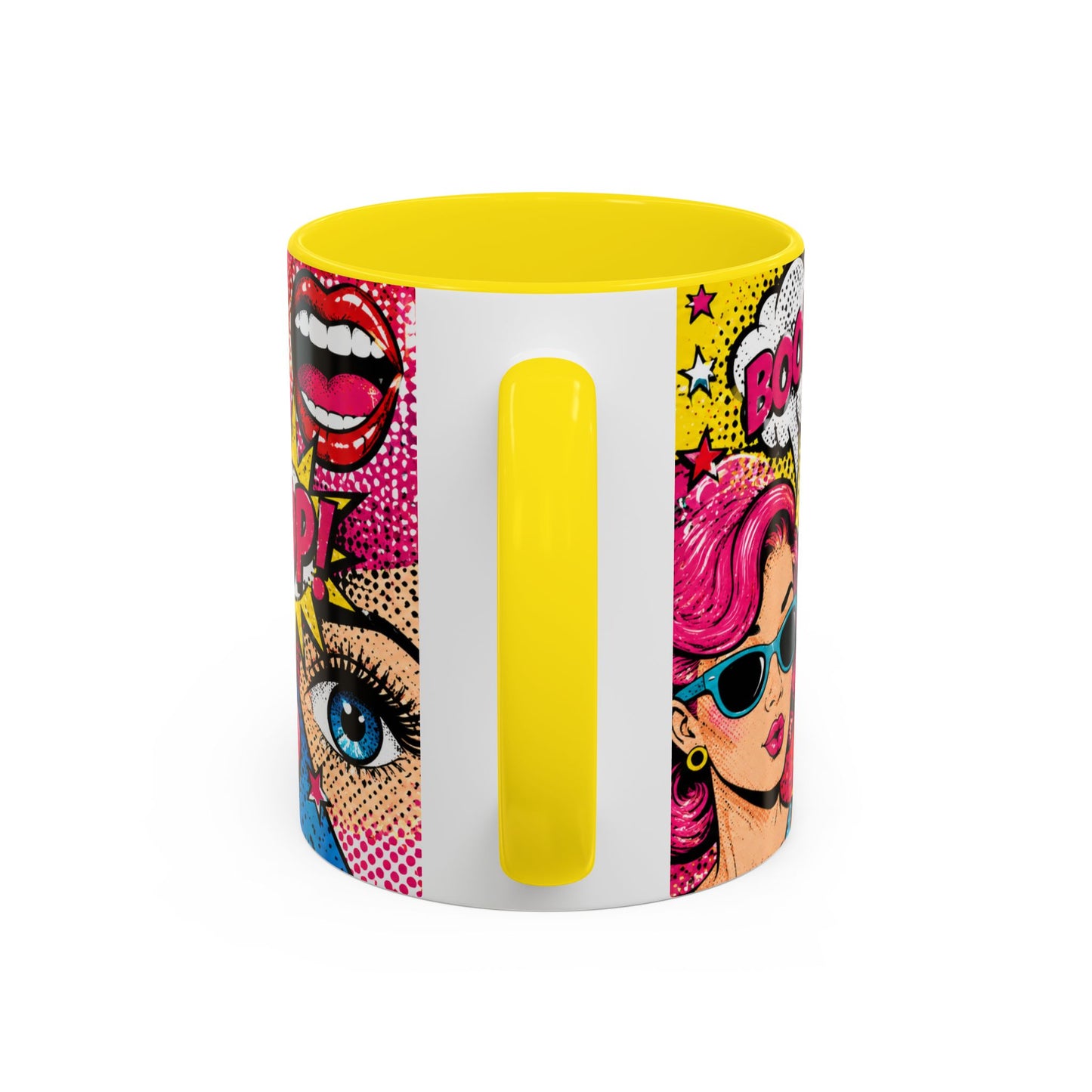 Pop Art Comic Coffee Mug – Colorful 'WOW! POP!' Accent Ceramic Mug (11/15oz)