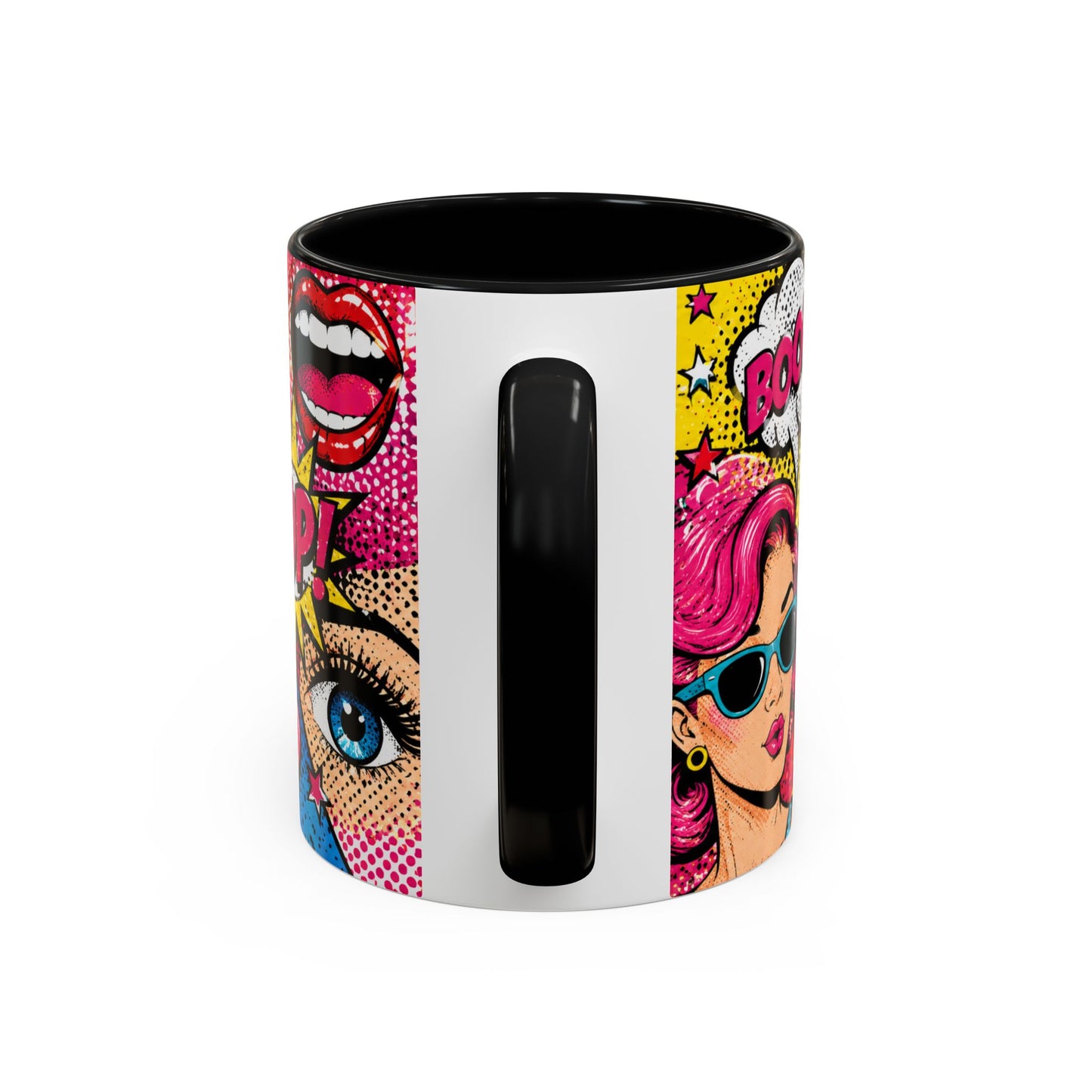 Pop Art Comic Coffee Mug – Colorful 'WOW! POP!' Accent Ceramic Mug (11/15oz)