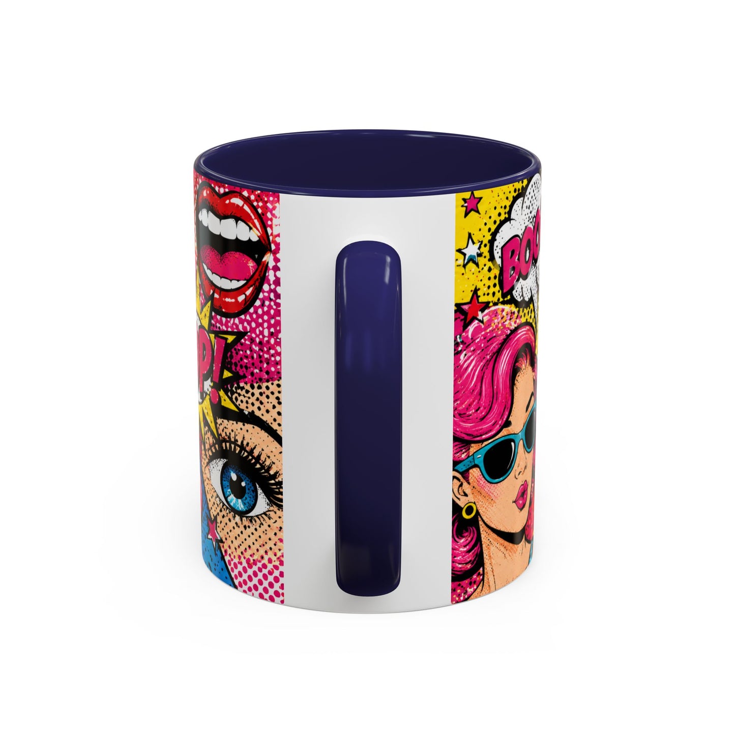 Pop Art Comic Coffee Mug – Colorful 'WOW! POP!' Accent Ceramic Mug (11/15oz)