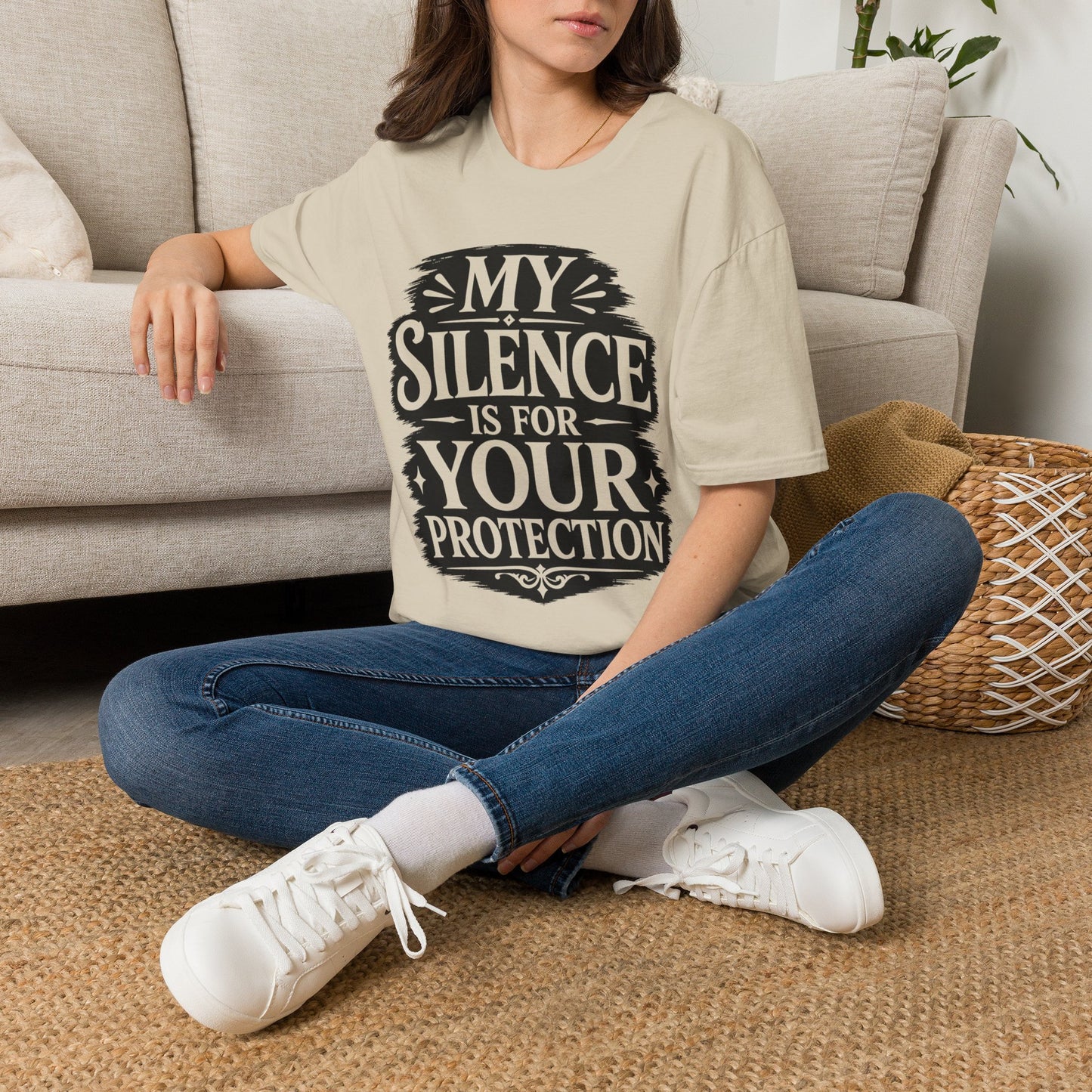 T-Shirt — "My Silence Is For Your Protection" Bold Statement Tee