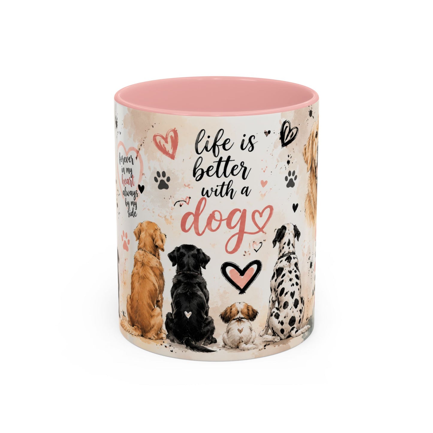 Life Is Better With a Dog Accent Coffee Mug — Dog Lover Gift (11/15oz)