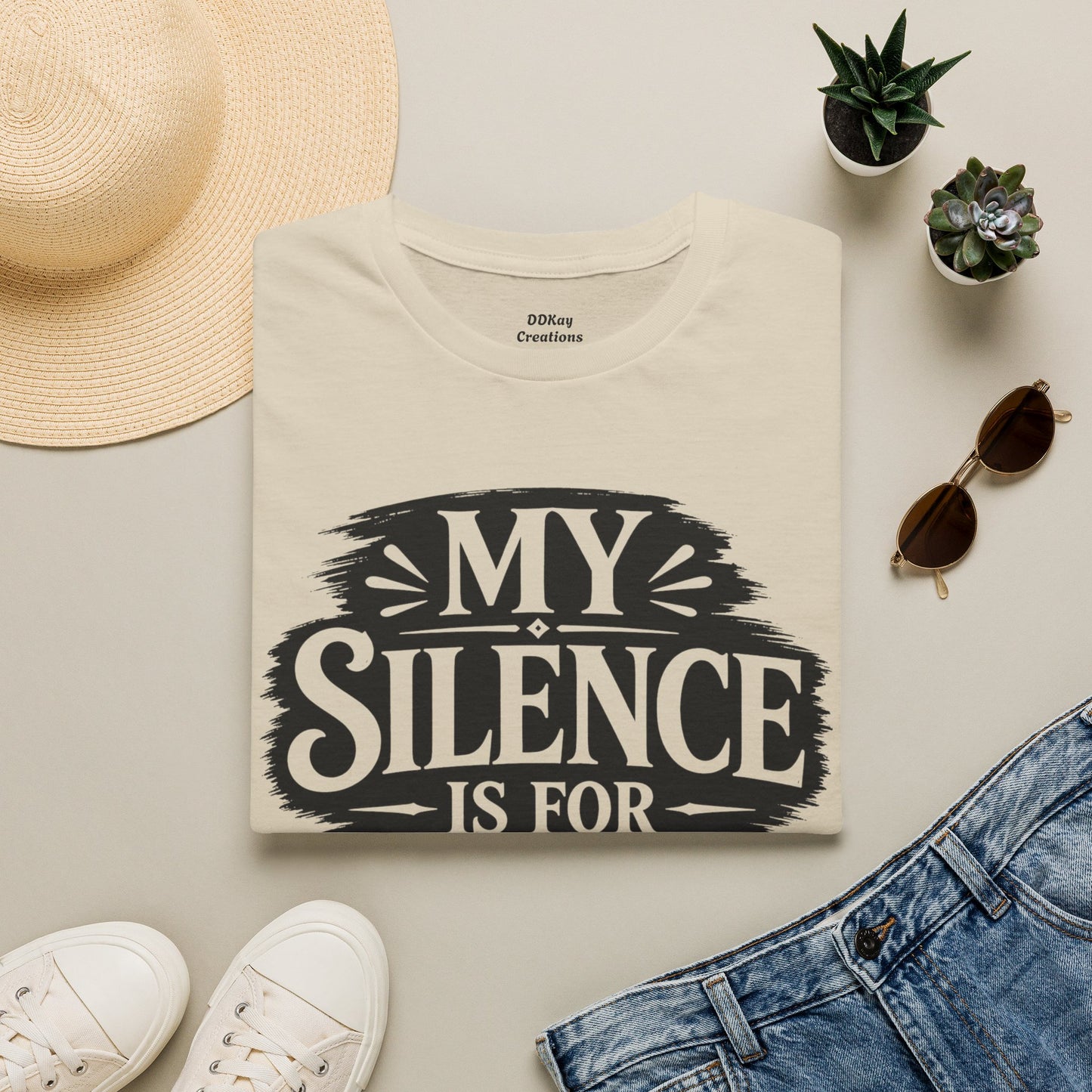 T-Shirt — "My Silence Is For Your Protection" Bold Statement Tee