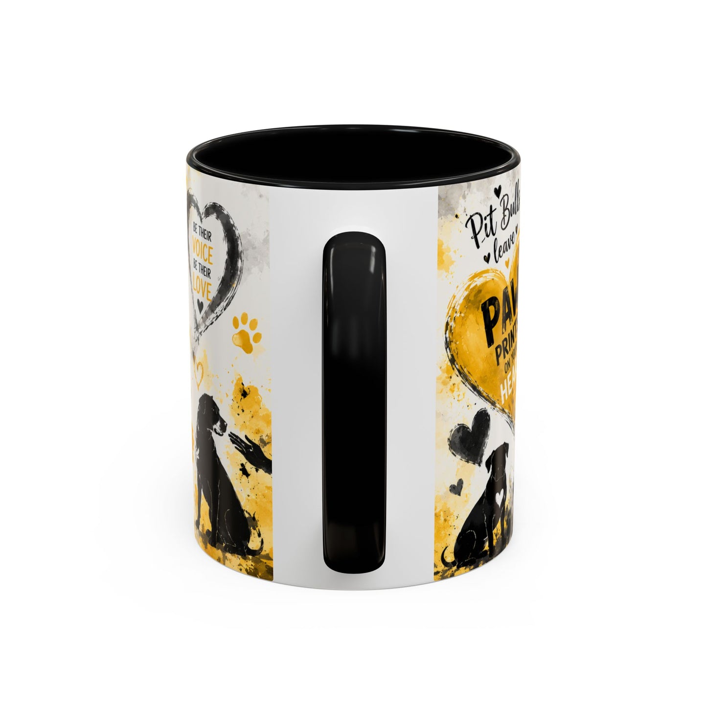 Pit Bull Mom Accent Coffee Mug – "Pit Bull Mom" Sentimental Dog Lover Gift (11/15oz)