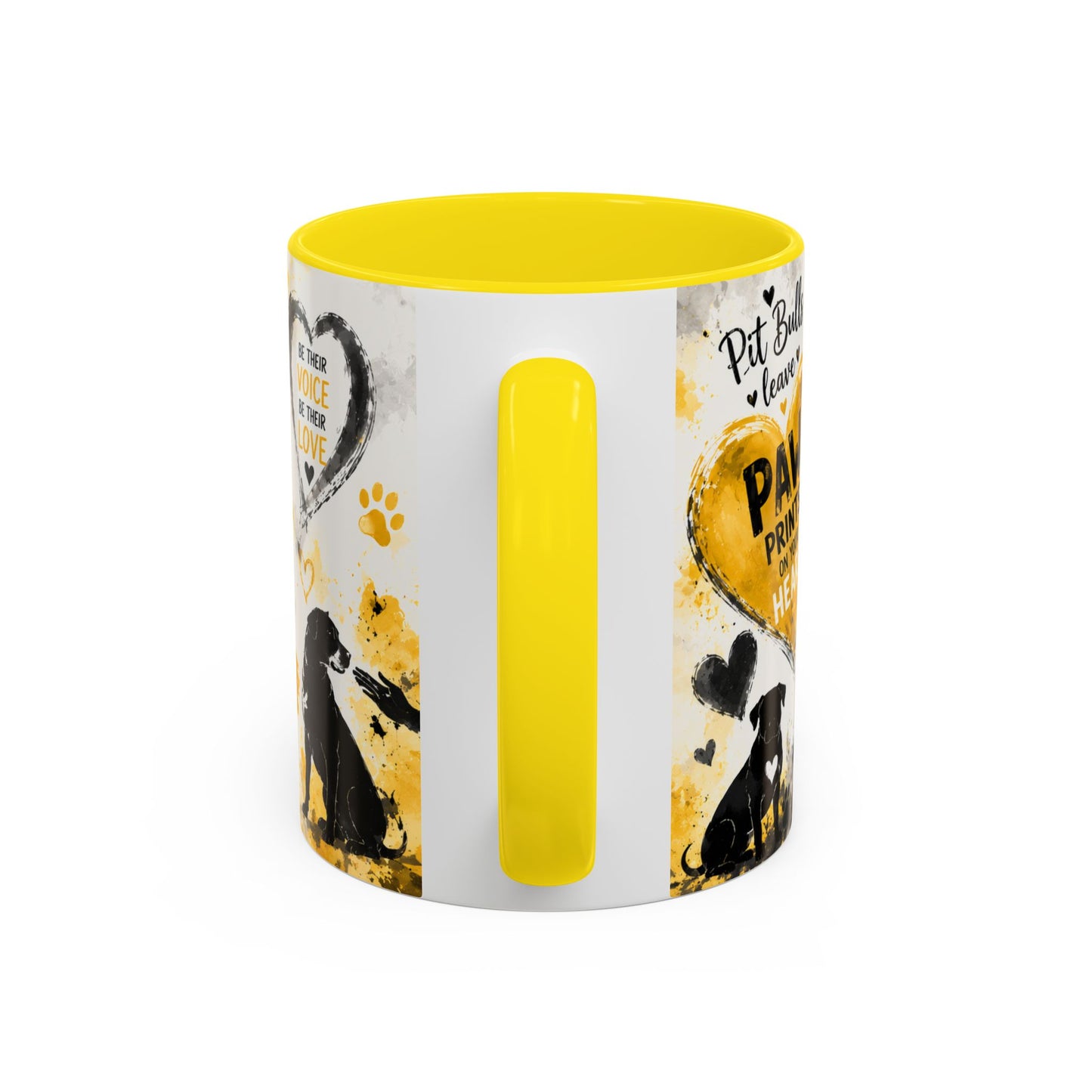 Pit Bull Mom Accent Coffee Mug – "Pit Bull Mom" Sentimental Dog Lover Gift (11/15oz)