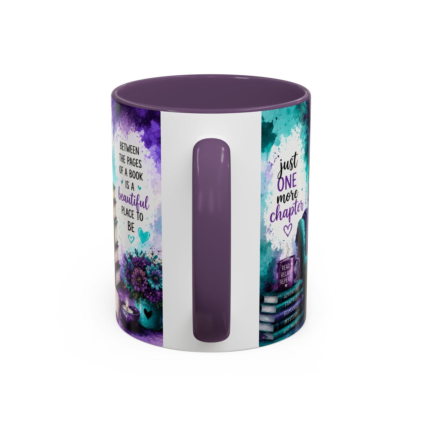I Love to Read Accent Coffee Mug — Inspirational Book Lover Gift (11/15oz)